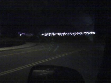 Christmas lights in October