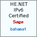 IPv6 Certification Badge for bahamat